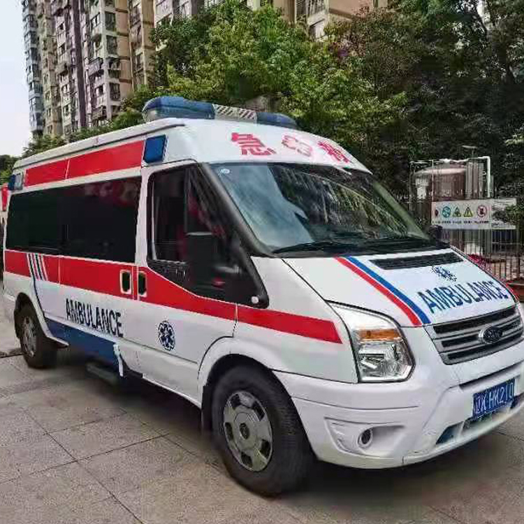 郾城长途救护车护送病人返乡